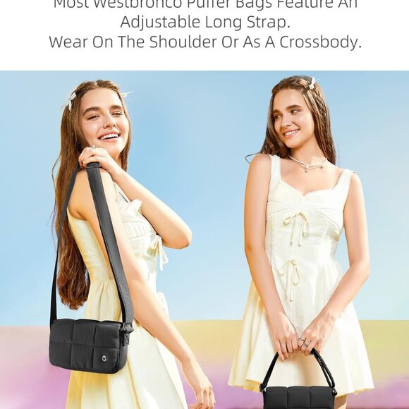 Stylish Black Crossbody Bag for Women - Durable & Lightweight for Everyday Use - Picture 7 of 7